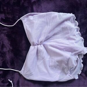 Lavender Ruched Crop Top